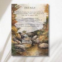 Herbst-Steinbrücke-Fluss-Herbst-Hochzeitsdetails