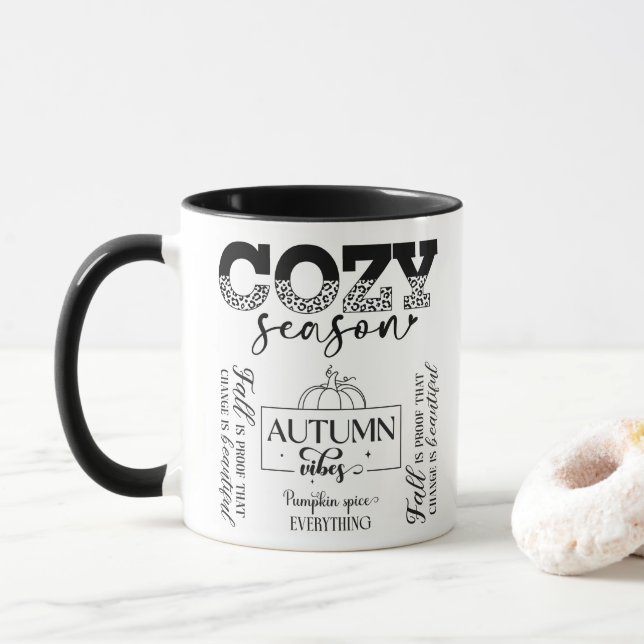 Herbst Stimmung Tasse (Mit Donut)