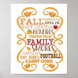 Herbst Subway Art Poster