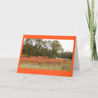 Herbst Sumac II leeres Notecard Karte