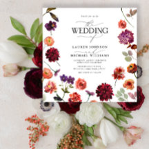 Herbst Summer Garden Burnt Orange Blume Hochzeit