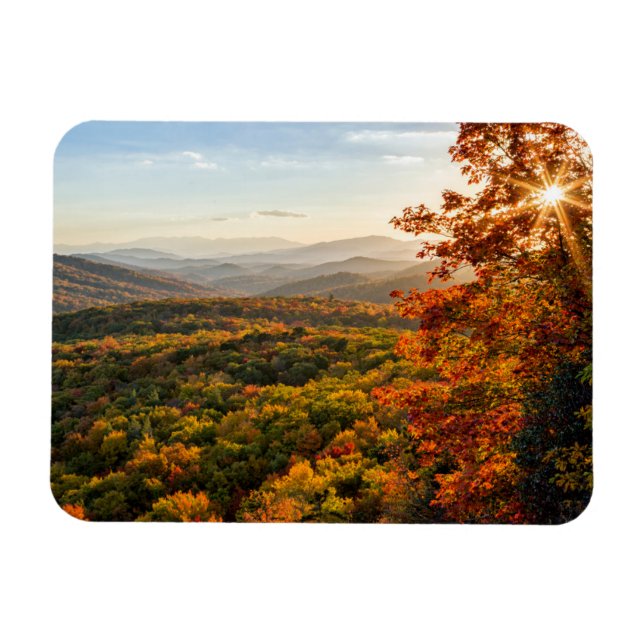 Herbst Sunset | North Carolina Magnet (Horizontal)