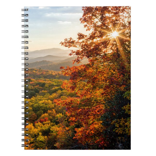 Herbst Sunset | North Carolina Notizblock (Vorderseite)