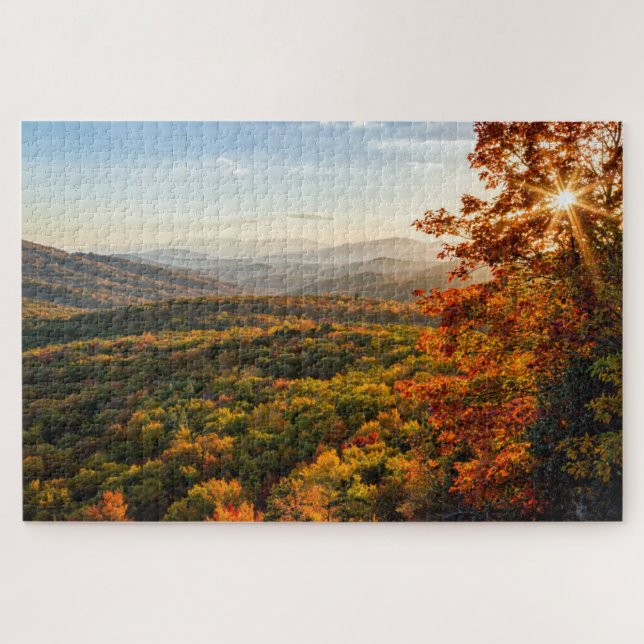 Herbst Sunset | North Carolina Puzzle (Horizontal)