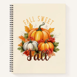 Herbst Süß Herbst - Herbstpumpen & Blätter Notizbuch