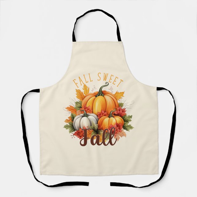 Herbst Süß Herbst - Herbstpumpen & Blätter Schürze (Vorderseite)