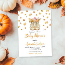 Herbst Süße Stiefel Babyparty