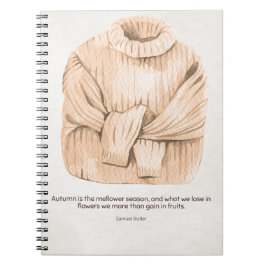 Herbst Sweater, Pullover, Herbst Notizblock