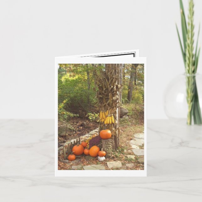 Herbst-Szene Karte (Vorderseite)