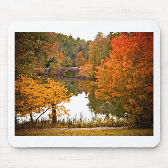 Herbst-Szene Mousepad (Vorne)