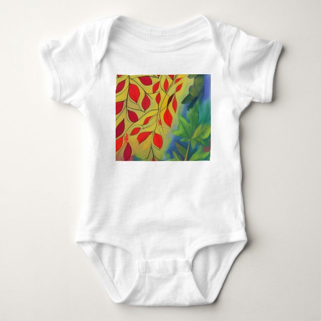 Herbst-Tagundnachtgleiche Baby Strampler (Vorderseite)