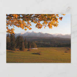 Herbst Tatras Sonnenuntergang Poster Postkarte