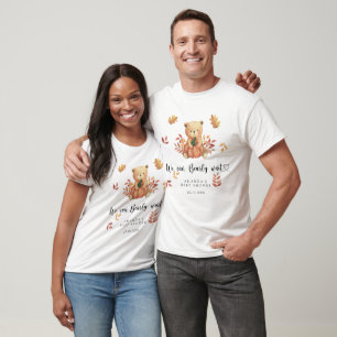 Herbst-Teddybär-Baby-Party T-Shirt