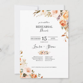 Herbst Terracotta Blume Probe Abendessen