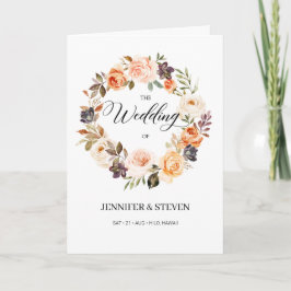 Herbst Terracotta Orange Blume eingewickelt Programm