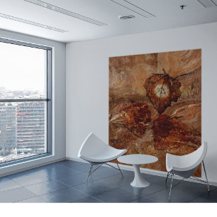 Herbst Terracotta Orange Sonnenuntergang Tapesta Wandteppich