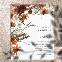 Herbst Terracotta Rustic Wedding Flyer