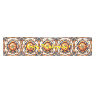 Herbst-Thanksgiving Trendy Pumpkin Collection Kurzer Tischläufer
