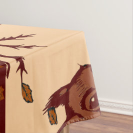 🐿️ Herbst-Tischdecke Eichhörnchen Tischdecke