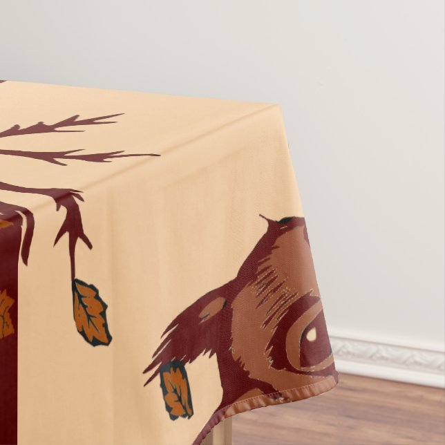 🐿️ Herbst-Tischdecke Eichhörnchen Tischdecke (Beispiel)
