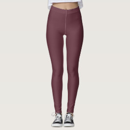 Herbst Trend Farbe Dunkelroter Wein Solid Leggings