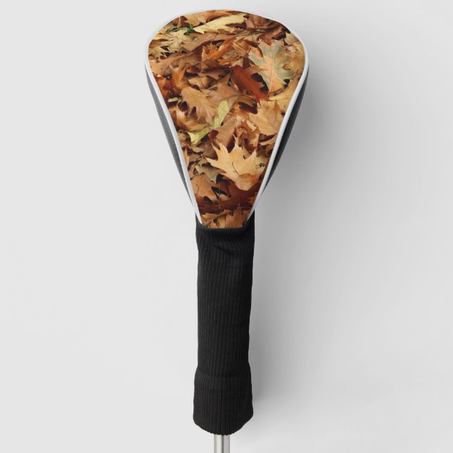 Herbst, trockene Blätter Golf Headcover (Vorderseite)