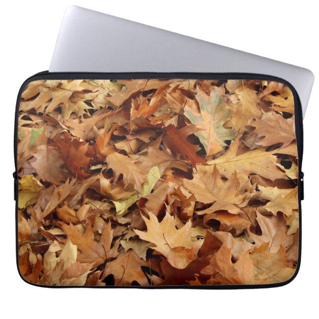 Herbst, trockene Blätter Laptopschutzhülle (Vorderseite)