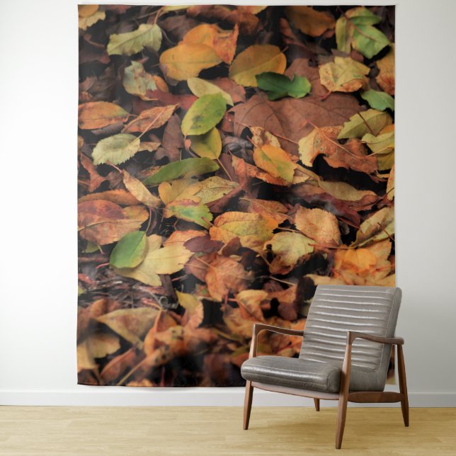 Herbst, trockene Blätter Wandteppich (Beispiel)