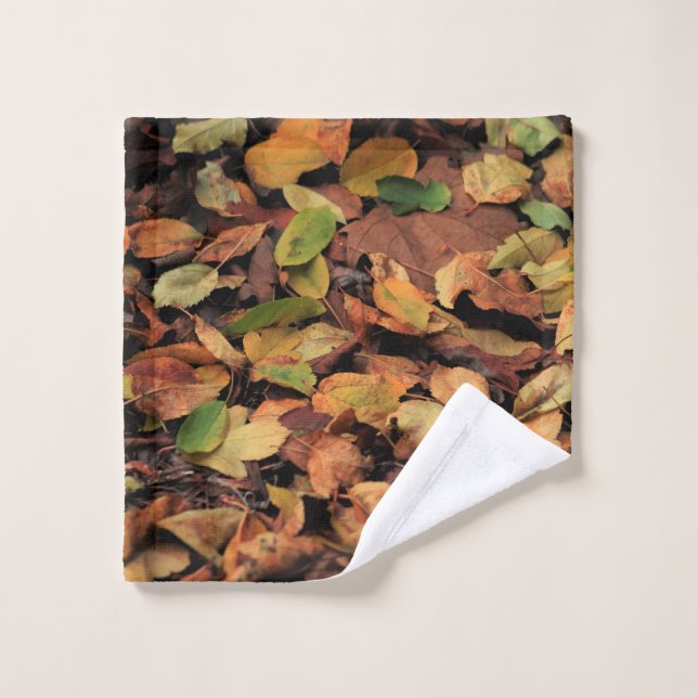 Herbst, trockene Blätter Waschlappen (Waschlappen)