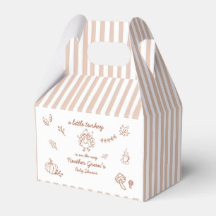 Herbst Truthahn Baby Shower Geschenkbox Geschenkschachtel