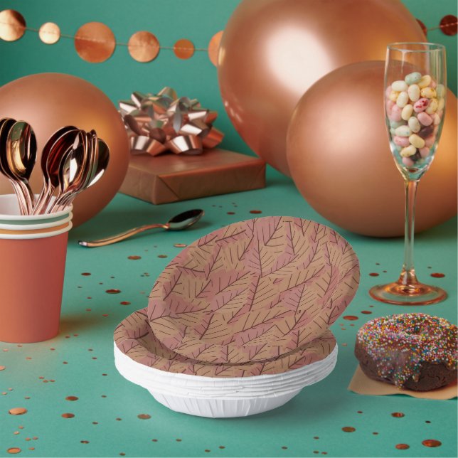 Herbst Twig Pappteller (Multi)