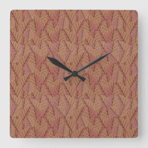 Herbst Twig Quadratische Wanduhr