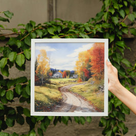 Herbst und Herbst in Vermont Farm Poster