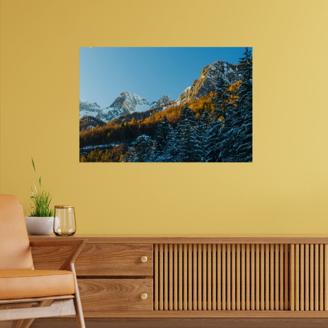 Herbst- und Winterlandschaft Poster (Wohnzimmer 2)