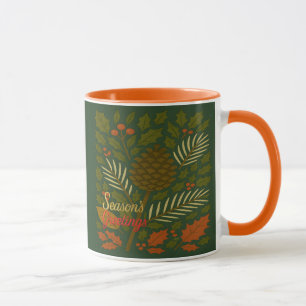 Herbst- und Winterurlaub Saisonale Grüße Tasse