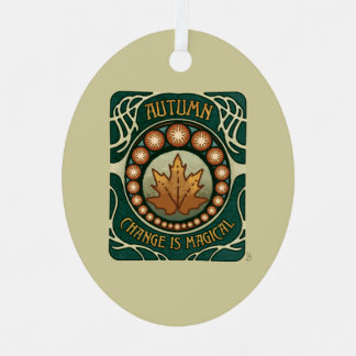 Herbst, Veränderung ist magisch Vintage Ornamente