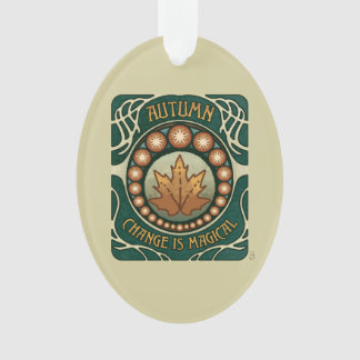Herbst, Veränderung ist zauberhaft Vintager Stil A Ornament