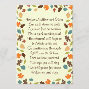 Herbst verlässt einladung