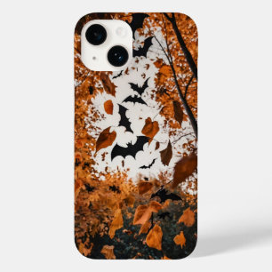Herbst verlässt in Fledermäuse Halloween Case-Mate iPhone 14 Hülle