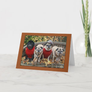Herbst verlässt Mops-Karte Karte
