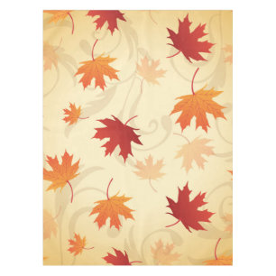 Herbst verlässt Muster Tischdecke