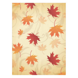 Herbst verlässt Muster Tischdecke