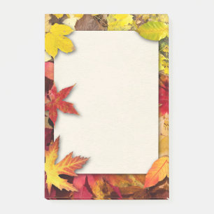 Herbst verlässt Post-Itanmerkungen Post-it Klebezettel