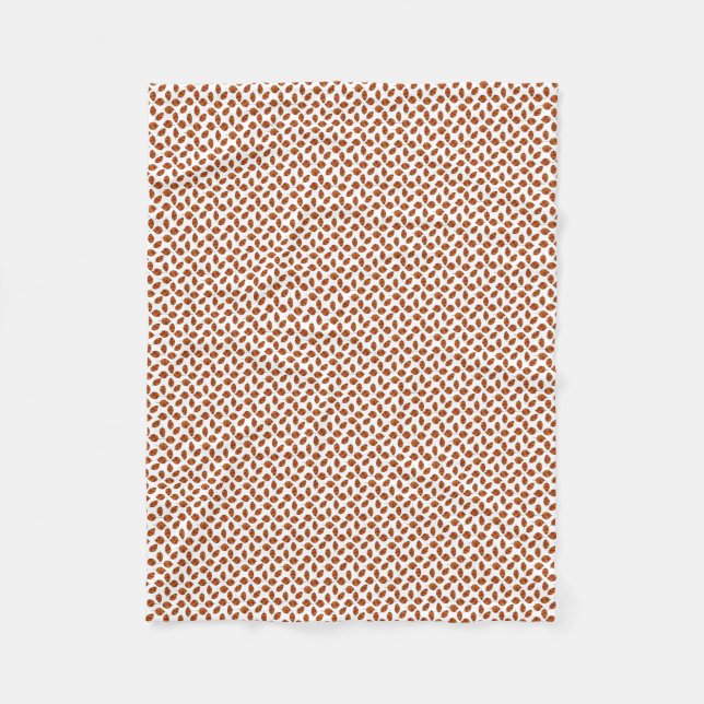 Herbst verlässt rotes Blatt-Muster auf Fleecedecke (Vorderseite)
