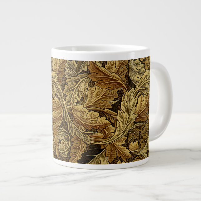 Herbst verlässt William Morris Muster Jumbo-Tasse (Vorderseite Rechts)