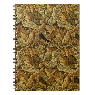Herbst verlässt William Morris Muster Notizblock
