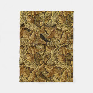 Herbst verlässt William Morris Vintages Muster Fleecedecke