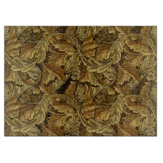Herbst verlässt William Morris Vintages Muster Schneidebrett