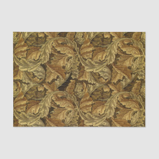 Herbst verlässt William Morris Vintages Muster Seidenpapier