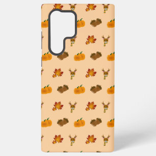 Herbst Vibes Deer Maple Blätter Pumpkin Acorns Samsung Galaxy Hülle